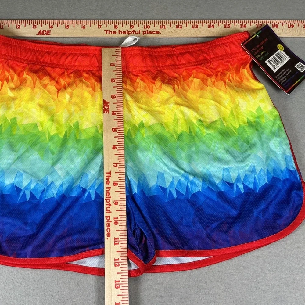 Uzzi Amphibious Gear Pride Rainbow‎ Swim Shorts Large UPF 50 NWT Beach Pool